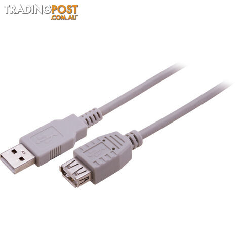 LC7185 USB EXTENSION LEAD - 25CM USB-A PLUG TO USB-A SOCKET