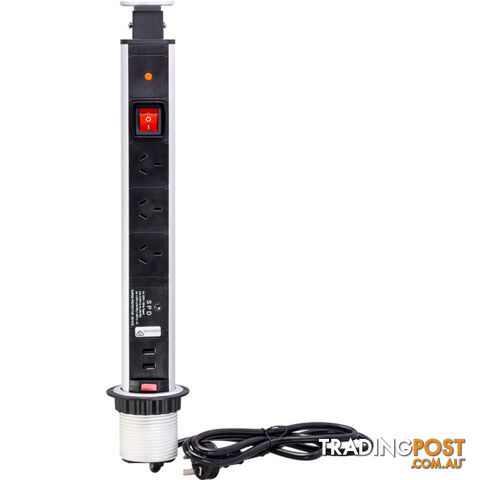EPS012 DESK TOP POP UP POWER STRIP ERGOVIDA