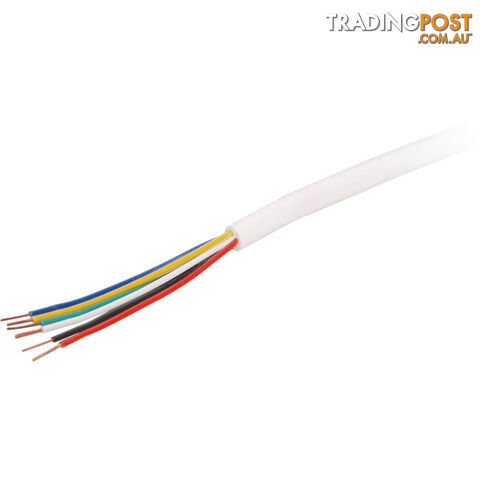 6X7-.2SC-1M 6 CORE SECURITY CABLE - 1M ALARM CABLE - PER METRE (200M)