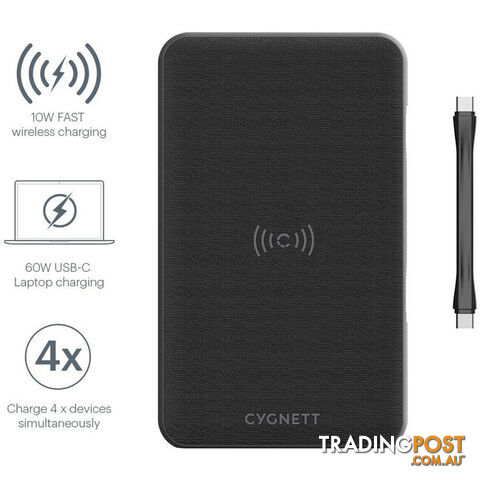 PBQI27K72W 27K MAH WIRELESS POWER BANK QI CHARGER 72W LAPTOP CHARGER - photo 2 of 10