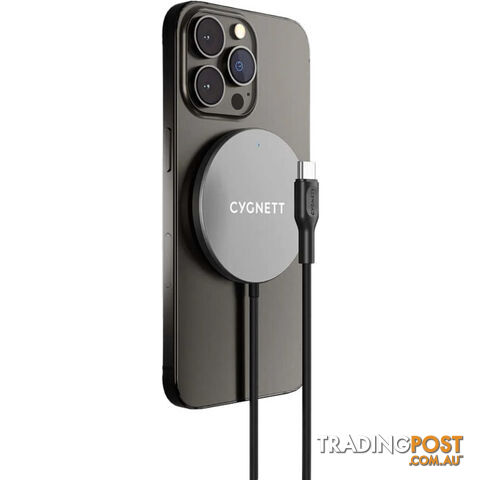 WCC2B MAGCHARGE WIRELESS CHARGING CABLE 2M BLACK MAGSAGE AND QI COMPATIBLE - photo 4 of 5
