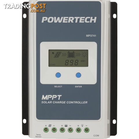MP3741 20AMP SOLAR CHARGER CONTROLLER MPPT SLA LITHIUM BATTERIES - photo 2 of 3