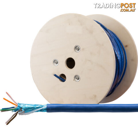 FTPC6ABL-305M F/UTP CAT6A SOLID BLUE CABLE -PER 305M REEL ROLL