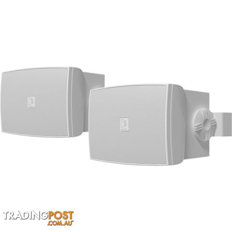 WX502OW WHITE 5" 2WAY OUTDOOR SPEAKERS U-BRACKET -100V / 8OHM- IP55