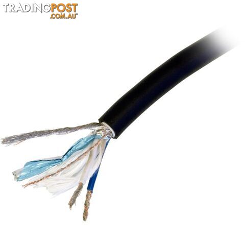 2X80.08-1MT MIC CABLE FOIL+BRAID SHIELD 1M PER METRE (100M)