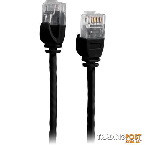 LC6SL0500BK 5M SLIM CAT6 PATCH LEAD BLACK ULTRA THIN