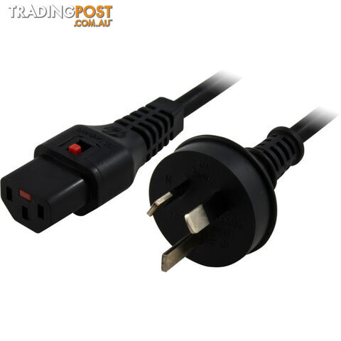 K9-3MLK 3M IEC LOCKING POWER LEAD BLACK IEC-C13