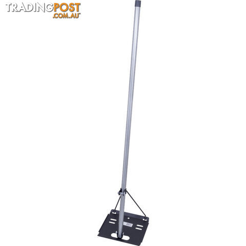 TRMIRON IRON / TIN ROOF TRIPOD MOUNT BLACK BASE WITH 1.2M GAL MAST