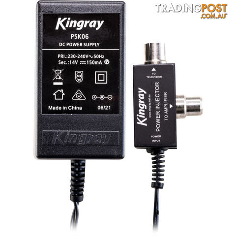 SA124FDP 4 WAY POWERED TV SIGNAL SPLITTER INCLUDES PSK06 POWER SUPPLY - photo 2 of 2