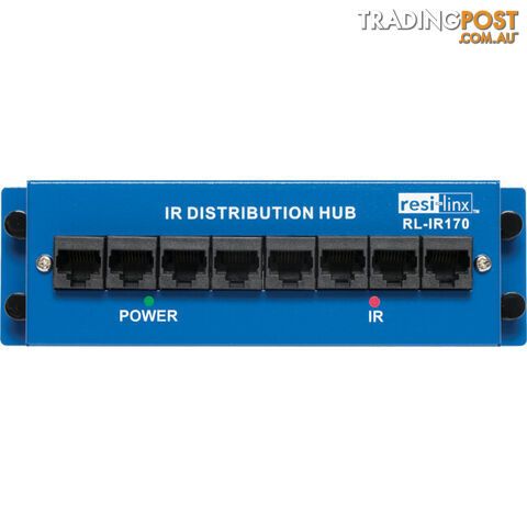 RLIR170 IR OVER CAT5 DISTRIBUTION HUB 7X RJ45 IN 1 OUT RESI-LINX - photo 1 of 4