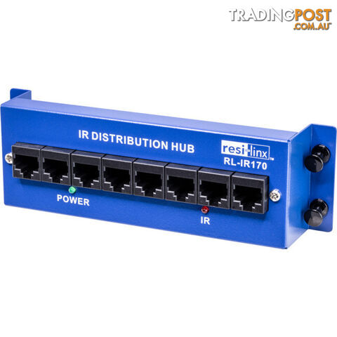 RLIR170 IR OVER CAT5 DISTRIBUTION HUB 7X RJ45 IN 1 OUT RESI-LINX - photo 2 of 4