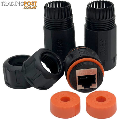 WPCAT6J CAT6A WATERPROOF RJ45 JOINER IP68 INLINE COUPLER - photo 5 of 6