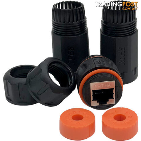 WPCAT6J CAT6A WATERPROOF RJ45 JOINER IP68 INLINE COUPLER - photo 2 of 6