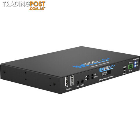 IP300UHDRX IP MULTICAST UHD 18GBPS VIDEO RECEIVER OVER 1GB IR, RS-232 & USB / KVM, POE- HDCP2.2