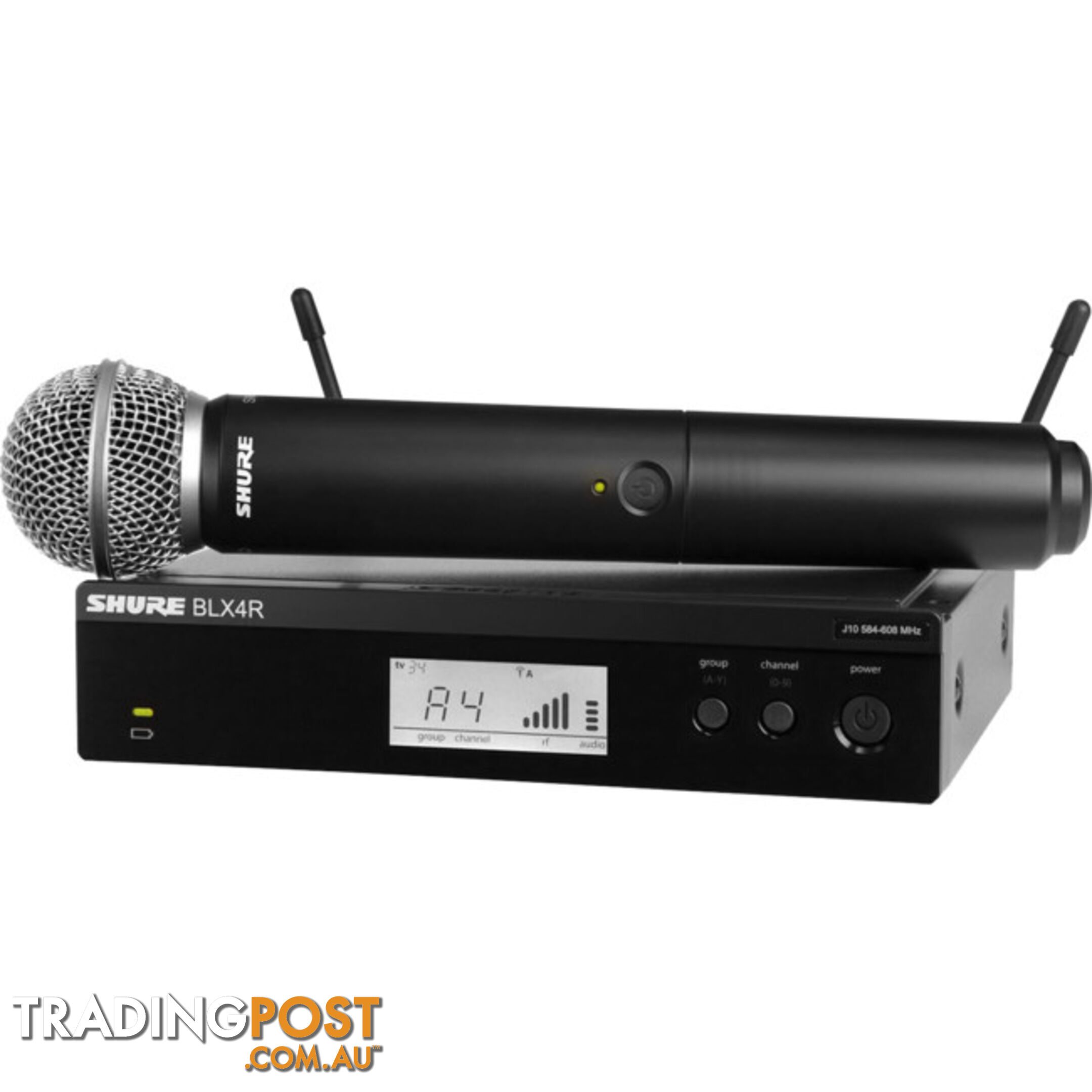 BLX24RSM58-M17 RACK MOUNTABLE WIRELESS SYSTEM & SM58 FITTED TRANSMITTER