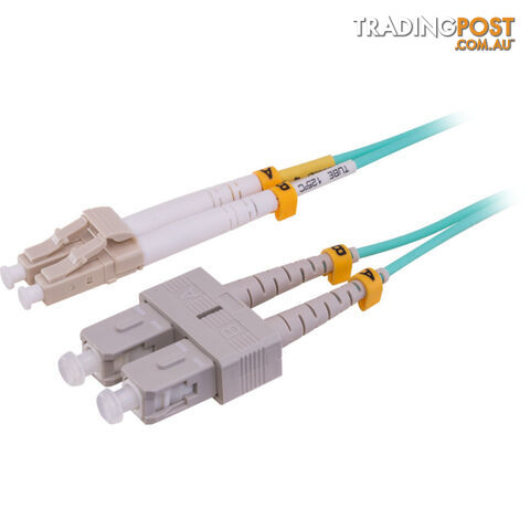 FP7755 10M FIBRE PATCH LEAD LC-SC OD 2.0MM DUPLEX 50/125 ( OM3 )