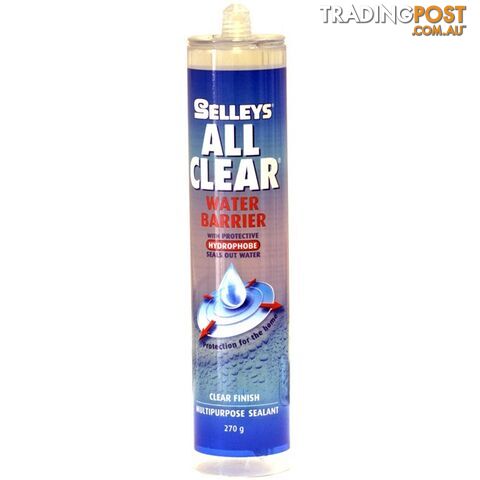 ALLS260 260G ALL CLEAR SEALANT SELLEYS CARTRIDGE