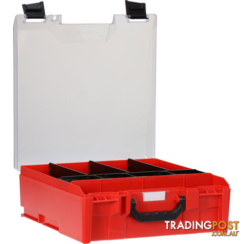 STLC-RD ABS LARGE CASE WITH CLEAR LID RED