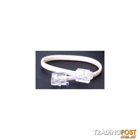 LC0046/WHT 15CM RJ12 TO RJ12 LEAD TEL5050