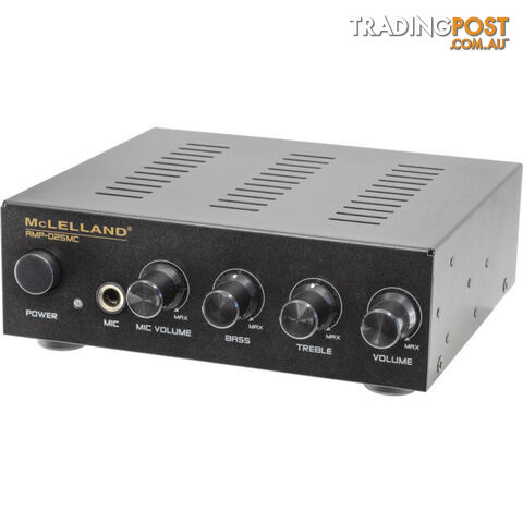 AMP-D25MC 2CH AMP WITH MIC INPUT