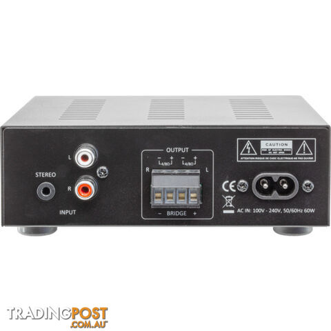 AMP-D25MC 2CH AMP WITH MIC INPUT - photo 2 of 4