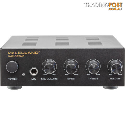 AMP-D25MC 2CH AMP WITH MIC INPUT - photo 3 of 4