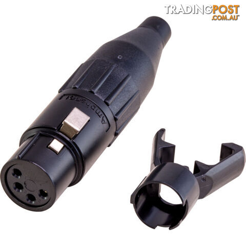 PD5333 4 PIN XLR LINE SOCKET - BLACK (AC4FB)