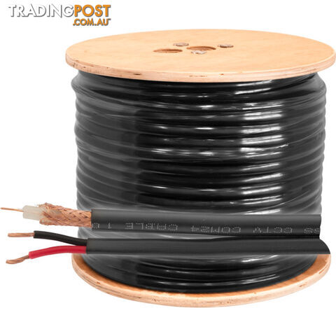 CCTVCOM24-100M RG59 AND FIG8 CCTV COMBO - 100M PER 100M ROLL