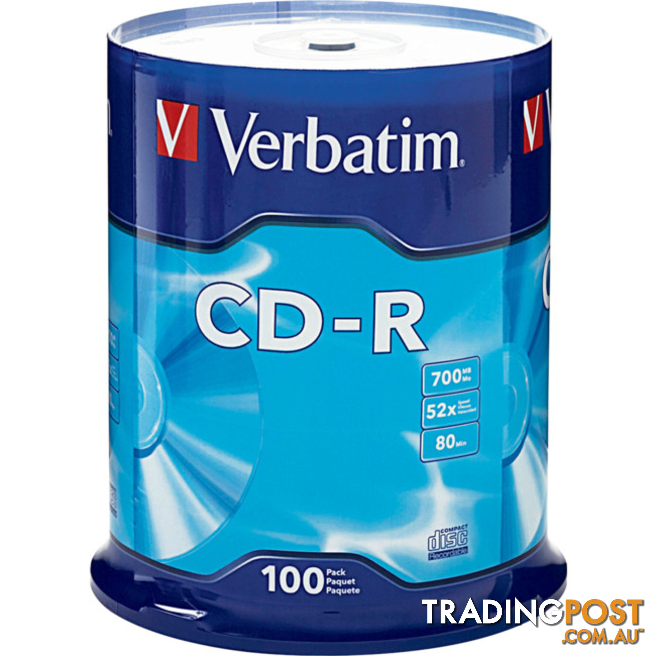 VCDR-100 100PK VERBATIM CD-R SPINDLE