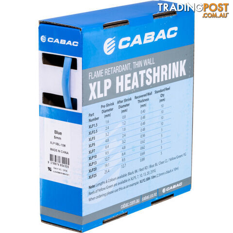 HS4.8BLU-10M 4.8MM X 10M HEAT SHRINK BOX BLUE