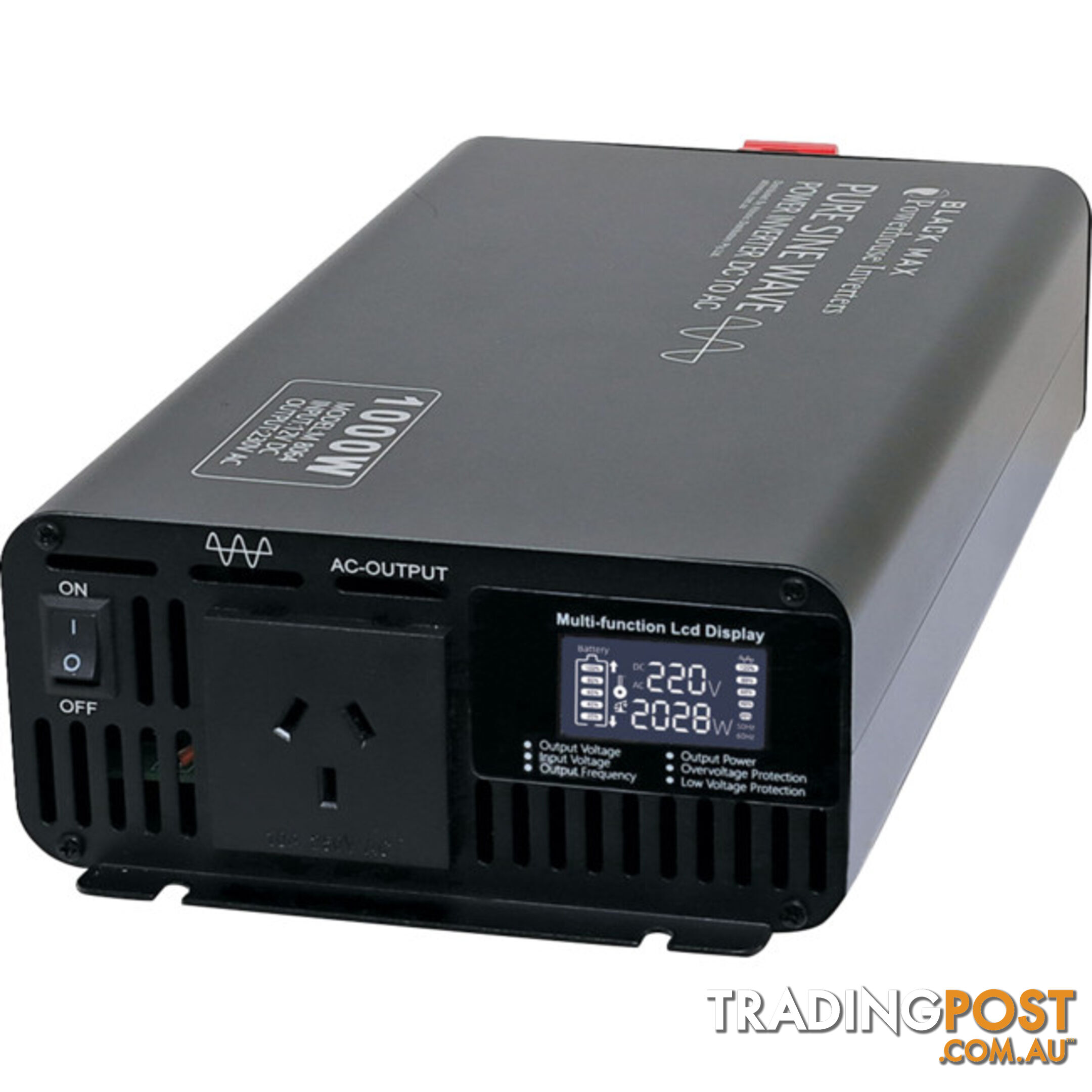 M8064 1000W 12VDC TO 240VAC INVERTER PURE SINE WAVE