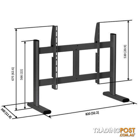 PB050 FLAT DISPLAY TABLE STAND FROM 200X100 TO 670X510 - photo 2 of 2