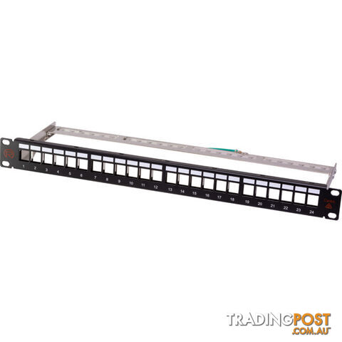 RJO6APP 24PORT CAT6A SHIELD UNLOADED PANEL