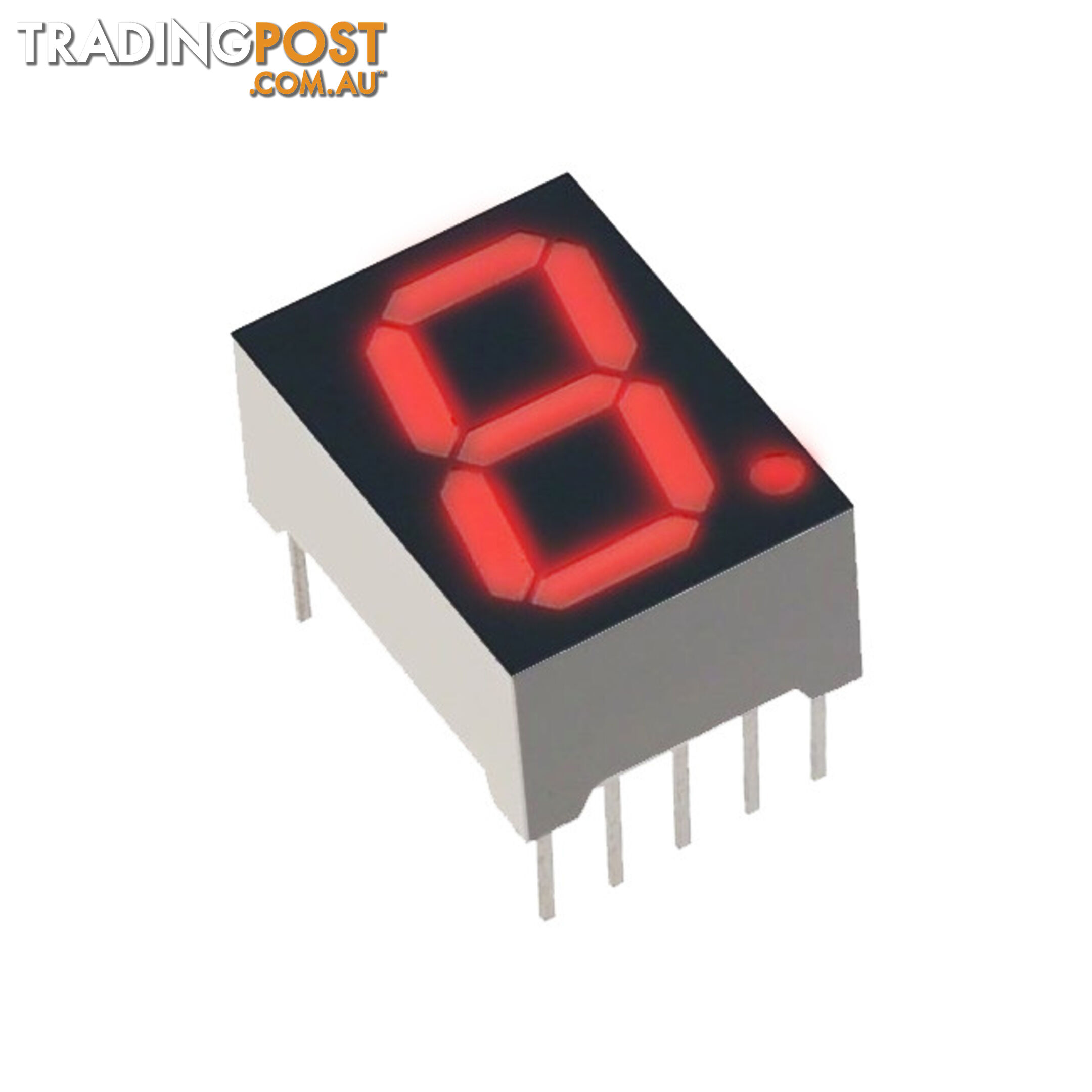 FND500 0.5" 7-SEGMENT LED DISPLAY COMMON CATHODE WHITE