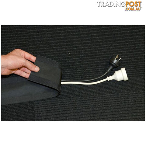 HP2000 25 METER ROLL CABLE COVER CARPET GRIP BLACK VELCRO