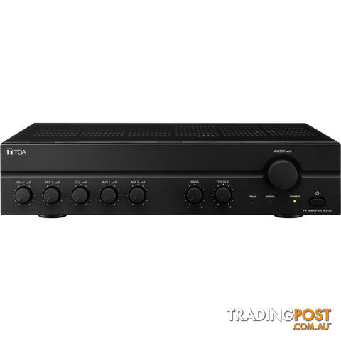 A2120D TOA 120W - 100V ONLY PA AMP 3X MIC, 2X AUX - VOX MUTING