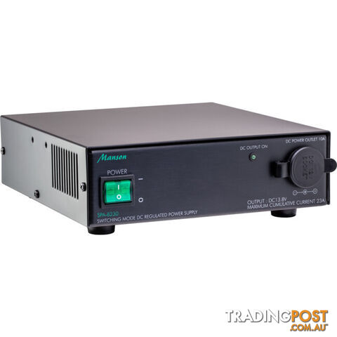 SPA8230G 23A CONT 25A MAX 13.8V POWER SUPPLY BENCH TOP DARK GREY