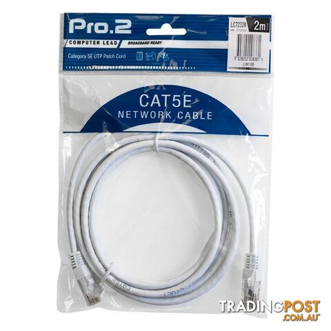 LC7232W 2M WHITE CAT5E PATCH LEAD