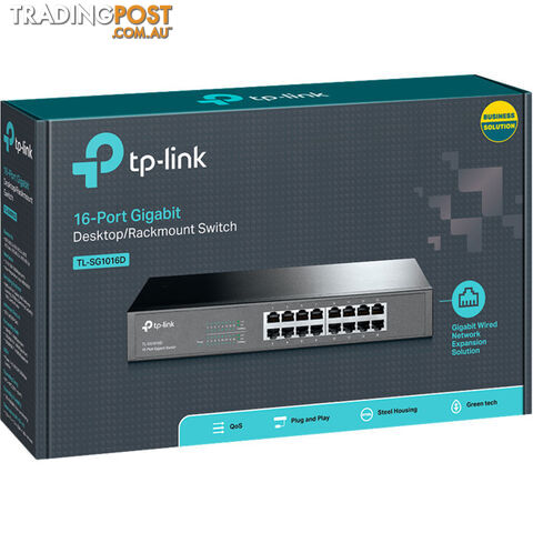 TLSG1016D 16 PORT GIGA DESKTOP SWITCH - photo 4 of 4