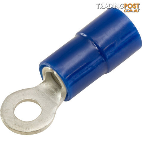 RT2-3K-20 RING TERMINALS BLUE 3MM STUD 20PK WIRE RANGE 1-2.5MM SQUARE