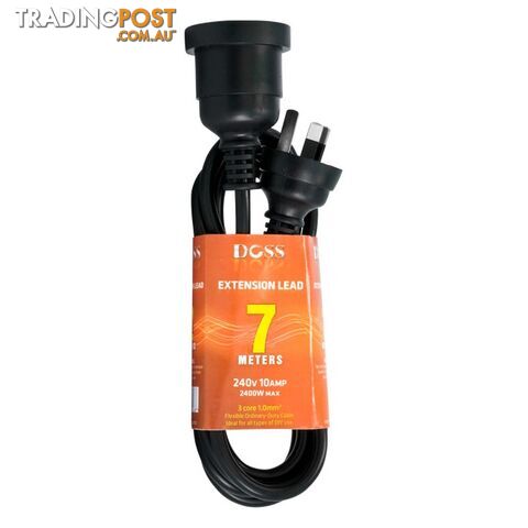 EXL7MB 7M POWER EXTENSION LEAD BLACK DOSS - photo 1 of 1