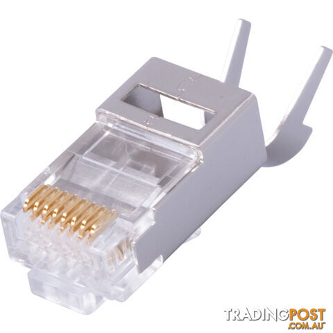 T3SPSC6G1.2 50PK STP RJ45 CAT6 SNAP PLUG SHIELDED EXT GROUND 2PC 1.2MM - photo 3 of 6