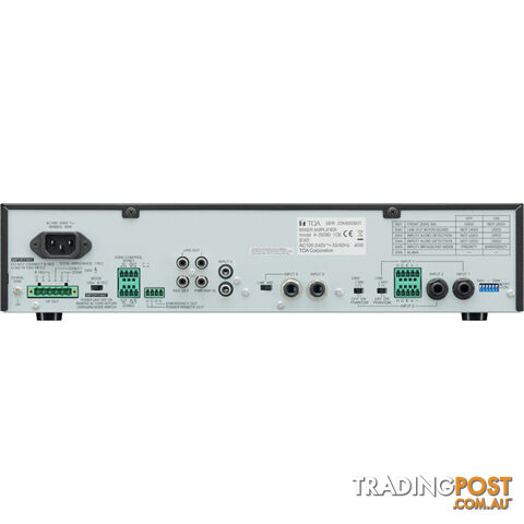 A3506D TOA 60W 5 INPUT MIXER AMP 2 ZONE -100V - 4-16 OHM - photo 3 of 3