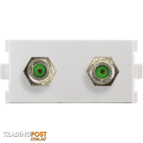 MWI13FF2 DUAL 'F' MODULE FOR MW13FR FOXTEL APPROVED 'F' SOCKET X 2