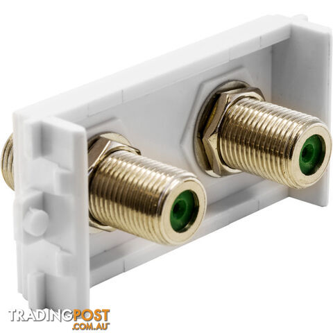 MWI13FF2 DUAL 'F' MODULE FOR MW13FR FOXTEL APPROVED 'F' SOCKET X 2 - photo 2 of 2