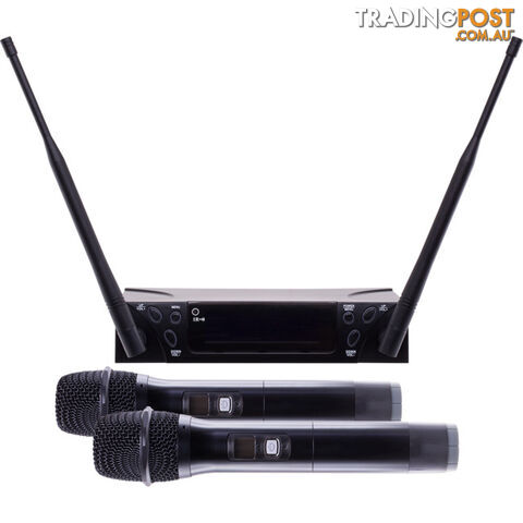 UHF203E DUAL CH UHF PLL WIRELESS MIC SYSTEM KIT WIRELESS 654-694MHZ