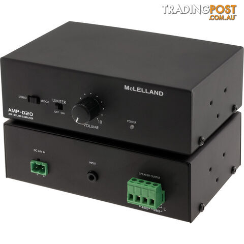 AMP-D20E CLASS D POWER AMPLIFIER 20W + 20W MCLELLAND AMPD20