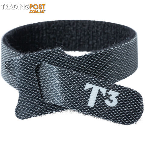 T3CS50BLK HOOK AND LOOP CABLE STRAP PACK OF 50 REUSABLE