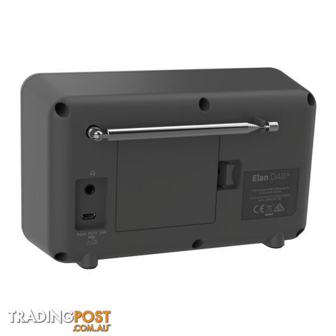 ELANDABCH PORTABLE DAB+ RADIO WITH BT CHARCOAL - photo 3 of 3