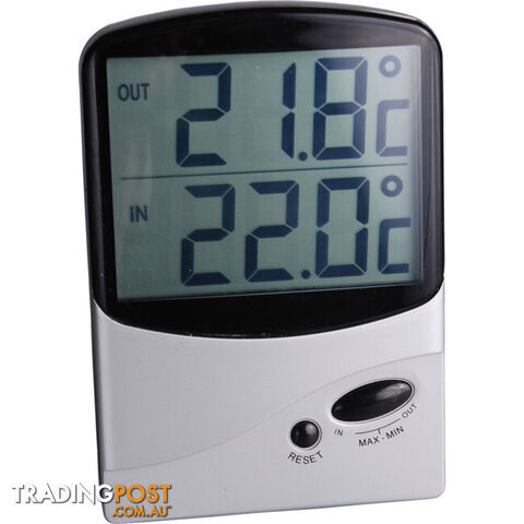 QM7310 JUMBO DISPLAY THERMOMETER INSIDE/OUTSIDE - WIRED SENSOR